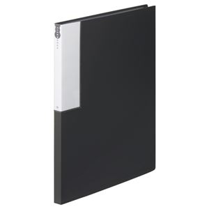 (まとめ) TANOSEE クリヤーブック（クリアブック） A4タテ 24ポケット 背幅17mm ダークグレー 1冊  【×30セット】