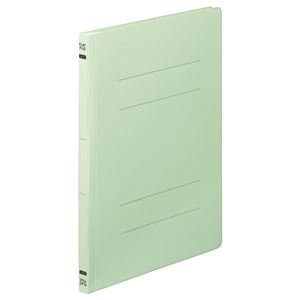 (まとめ) TANOSEE フラットファイルE A4タテ 150枚収容 背幅18mm グリーン 1パック（10冊）  【×30セット】