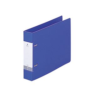 (まとめ) リヒトラブ リクエスト D型リングファイル B5ヨコ 2穴 350枚収容 背幅46mm 青 G2235-8 1冊  【×30セット】
