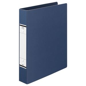 (まとめ) TANOSEE Oリングファイル（紙表紙） A4タテ 2穴 320枚収容 背幅52mm 青 1冊  【×30セット】