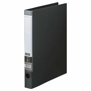 (まとめ) TANOSEE Oリングファイル A4タテ 2穴 170枚収容 背幅35mm ダークグレー 1冊  【×30セット】