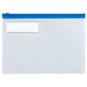 (まとめ) TANOSEE クリヤーケース（クリアケース） A5ヨコ 青 1枚  【×30セット】