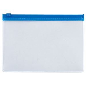 (まとめ) TANOSEE クリヤーケース（クリアケース） A6ヨコ 青 1枚  【×30セット】