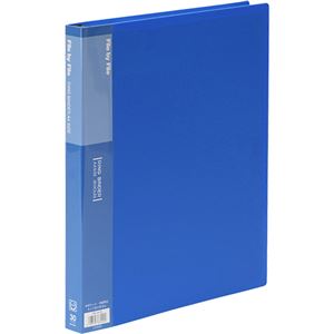 (まとめ) ビュートン リングバインダー A4タテ 30穴 30枚収容 背幅25mm ブルー RB-A4-B 1冊  【×30セット】