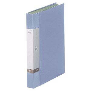 (まとめ) リヒトラブ リクエスト クリヤーブック(クリアブック) A4タテ 40ポケット 背幅32mm 水 G3202-14 1冊  【×30セット】