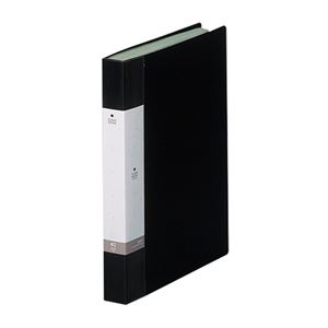 (まとめ) リヒトラブ リクエスト クリヤーブック(クリアブック) A4タテ 40ポケット 背幅32mm 黒 G3202-24 1冊  【×30セット】