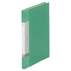 (まとめ) リヒトラブ リクエスト クリヤーブック(クリアブック) A4タテ 20ポケット 背幅16mm 緑 G3201-7 1冊  【×30セット】