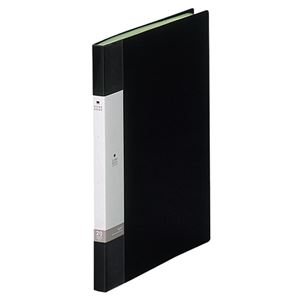 (まとめ) リヒトラブ リクエスト クリヤーブック(クリアブック) A4タテ 20ポケット 背幅16mm 黒 G3201-24 1冊  【×30セット】