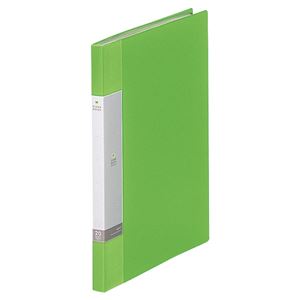 (まとめ) リヒトラブ リクエスト クリヤーブック(クリアブック) A4タテ 20ポケット 背幅16mm 黄緑 G3201-6 1冊  【×30セット】