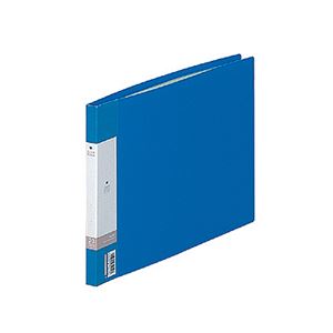 (まとめ) リヒトラブ リクエスト クリヤーブック(クリアブック) A4ヨコ 20ポケット 背幅16mm 青 G3220-8 1冊  【×30セット】