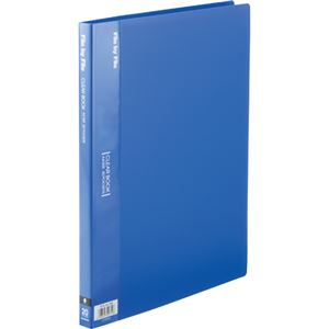 (まとめ) ビュートン クリヤーブック(クリアブック) A4タテ 20ポケット 背幅17mm ブルー BCB-A4-20B 1冊  【×30セット】