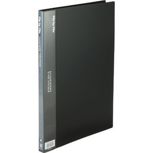 (まとめ) ビュートン クリヤーブック(クリアブック) A4タテ 20ポケット 背幅17mm ダークグレー BCB-A4-20DG 1冊  【×30セット】