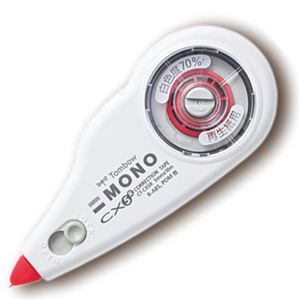 (まとめ) トンボ鉛筆 修正テープ モノCX5R（再生紙用） 本体 5mm幅×10m CT-CX5R 1個  【×30セット】