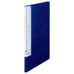 (まとめ) ビュートン 名刺ホルダー A4タテ 200名用 ヨコ入れ ダークブルー INC-A4-200DB 1冊  【×30セット】