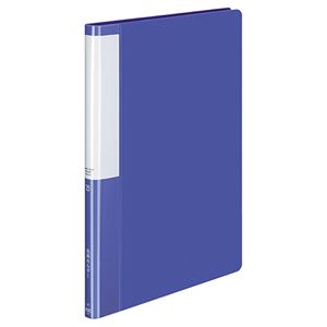 (まとめ) コクヨ 名刺ホルダー(POSITY) 固定式 A4タテ 400名用 ヨコ入れ ブルー P3メイ-745B 1冊  【×30セット】