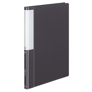 (まとめ) コクヨ 名刺ホルダー(POSITY) 固定式 A4タテ 400名用 ヨコ入れ ダークグレー P3メイ-745DM 1冊  【×30セット】