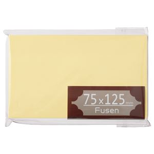 (まとめ) TANOSEE ふせん 75×125mm クリーム 1冊  【×30セット】