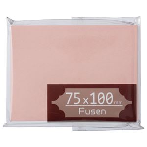 (まとめ) TANOSEE ふせん 75×100mm 桃 1冊  【×30セット】