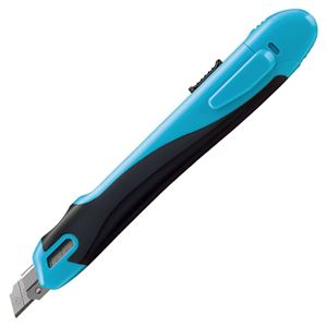 (まとめ) コクヨ カッターナイフ フレーヌ 青 HA-S100B 1本  【×30セット】