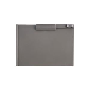 (まとめ) TANOSEE クリップボード A4ヨコ グレー 1枚  【×30セット】