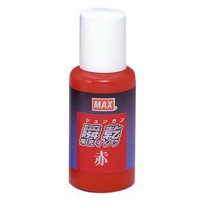 (まとめ) マックス 瞬乾スタンプ台専用補充インク 30ml 赤 SA-30アカ 1個  【×30セット】