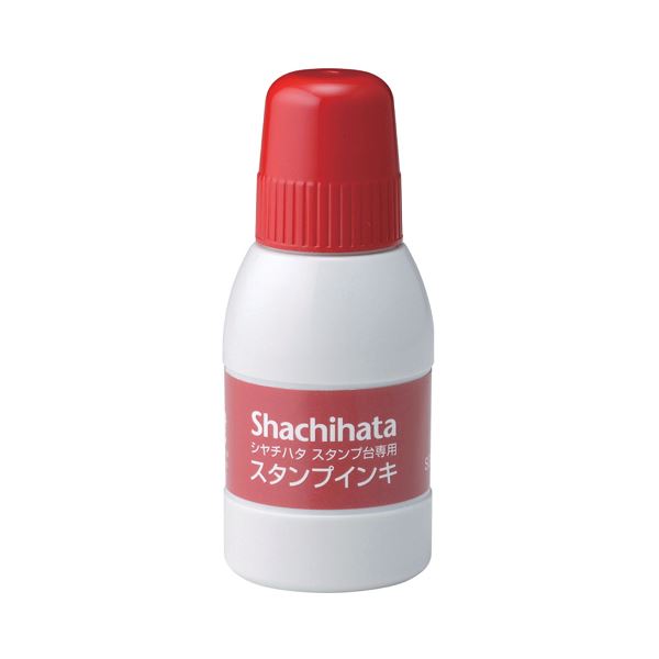 (まとめ) シヤチハタ スタンプ台専用補充インキ40ml 赤 SGN-40-R 1個  【×30セット】