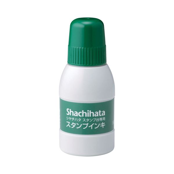 (まとめ) シヤチハタ スタンプ台専用補充インキ 40ml 緑 SGN-40-G 1個  【×30セット】