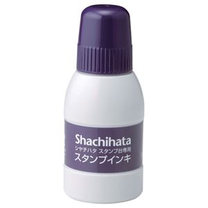 (まとめ) シヤチハタ スタンプ台専用補充インキ 40ml 紫 SGN-40-V 1個  【×30セット】