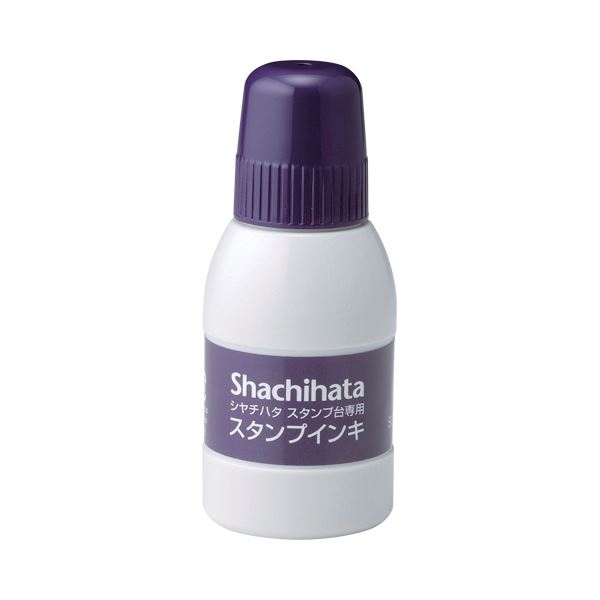 (まとめ) シヤチハタ スタンプ台専用補充インキ 40ml 紫 SGN-40-V 1個  【×30セット】