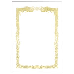 (まとめ) TANOSEE 賞状用紙 白 B4 ヨコ書用 1冊（10枚）  【×30セット】