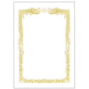 (まとめ) TANOSEE 賞状用紙 白 B5 ヨコ書用 1冊（10枚）  【×30セット】