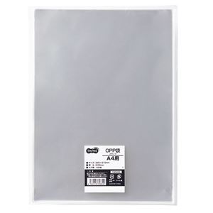 (まとめ) TANOSEE OPP袋 フラット A4用 225×310mm 1パック（100枚）  【×30セット】