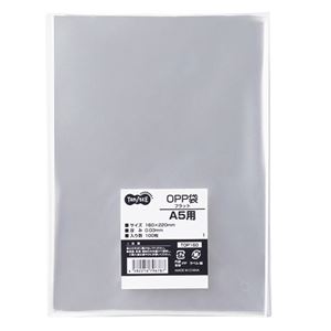(まとめ) TANOSEE OPP袋 フラット A5用 160×220mm 1パック（100枚）  【×30セット】