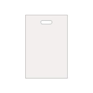 (まとめ) TANOSEE ポリエチレン手提げ袋 小判抜き ハードタイプ M ヨコ250×タテ380×厚さ0.045mm ホワイト 1パック（50枚）  【×30セット】