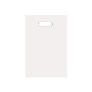 (まとめ) TANOSEE ポリエチレン手提げ袋 小判抜き ハードタイプ S ヨコ200×タテ300×厚さ0.04mm ホワイト 1パック（50枚）  【×30セット】