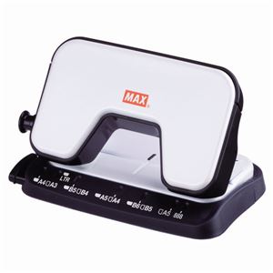 (まとめ) マックス 中空刃 軽あけパンチ スクーバ 15枚穿孔 ホワイト DP-15T/W 1台  【×30セット】