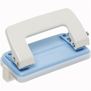 (まとめ) ソニック 2穴パンチ 小 10枚穿孔 青 DA-396-B 1台  【×30セット】