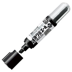 (まとめ) コクヨ ホワイトボード用マーカーペン ヨクミエール 太字・角芯 黒 PM-B513D 1本  【×50セット】