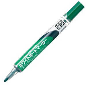 (まとめ) ぺんてる ホワイトボードマーカー ノックル 細字丸芯 緑 EMWLS-D 1本  【×50セット】