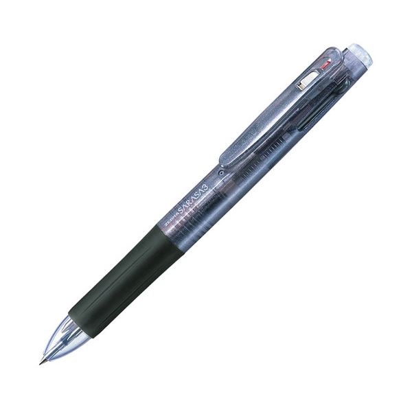 (まとめ) ゼブラ 3色ゲルインクボールペンサラサ3 0.5mm （軸色 黒） J3J2-BK 1本  【×50セット】