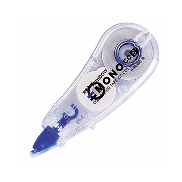 (まとめ) トンボ鉛筆 修正テープ モノCC66mm幅×6m 青 CT-CC6 1個  【×50セット】