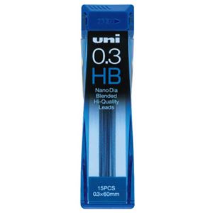 (まとめ) 三菱鉛筆 シャープ SHARP替芯 ユニ ナノダイヤ 0.3mm HB U03202NDHB 1個(15本)  【×50セット】