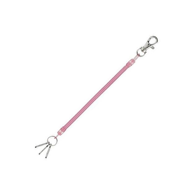 (まとめ) レイメイ藤井 コイルキーチェーン14‾50cm ピンク GLK253P 1個  【×50セット】