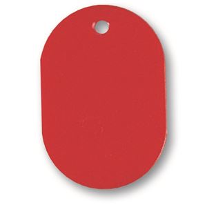 (まとめ) ソニック 番号札 小 無地 赤 NF-751-R 1パック(10個)  【×50セット】