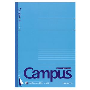(まとめ) コクヨ キャンパスカットオフノート セミB5 B罫 30枚 ノ-M3B 1冊  【×50セット】