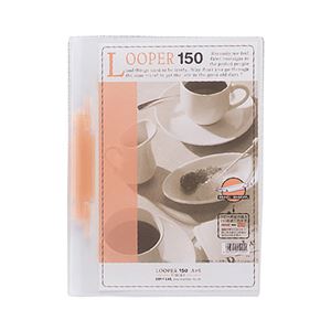 (まとめ) リヒトラブ ルーパー150 A4タテ 2穴 150枚収容 赤 F-3016-3 1冊  【×50セット】