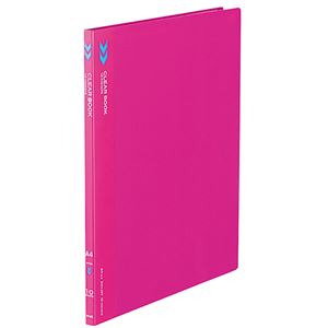 (まとめ) コクヨ クリヤーブック(クリアブック)(K2)固定式 A4タテ 10ポケット 背幅11mm 中紙なし 赤 K2ラ-K10R 1冊  【×50セット】