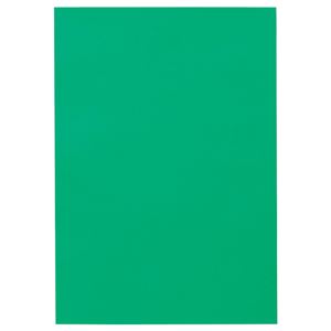 (まとめ) TANOSEE 色画用紙 八つ切 みどり 1パック（10枚）  【×50セット】