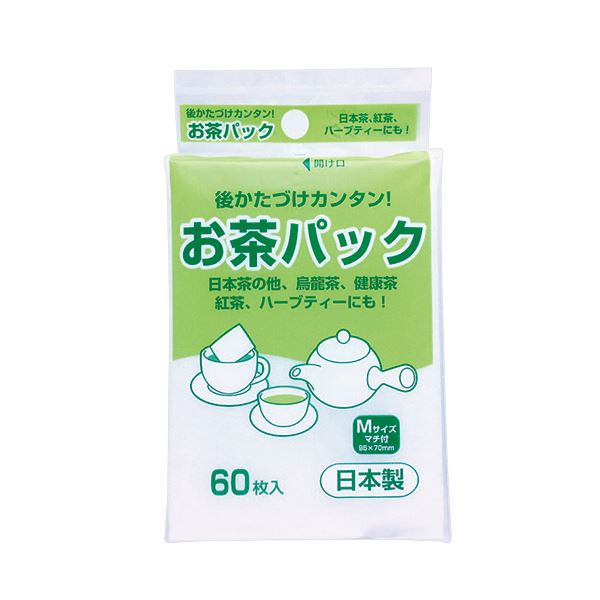 (まとめ) アートナップ お茶パック (ひもなし) 1パック(60枚)  【×100セット】