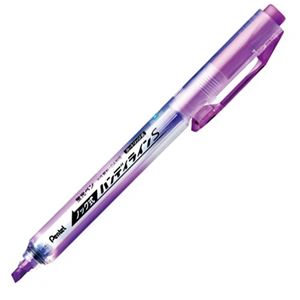 (まとめ) ぺんてる 蛍光ペン ノック式ハンディラインS バイオレット SXNS15-V 1本  【×100セット】